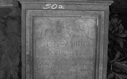 Płyta nagrobna Karla Heinricha Wagner na cmentarzu poniemieckim w Bojadłach
