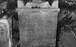 Nagrobek Samuela Hampike; cmentarz poniemiecki w Bojadłach